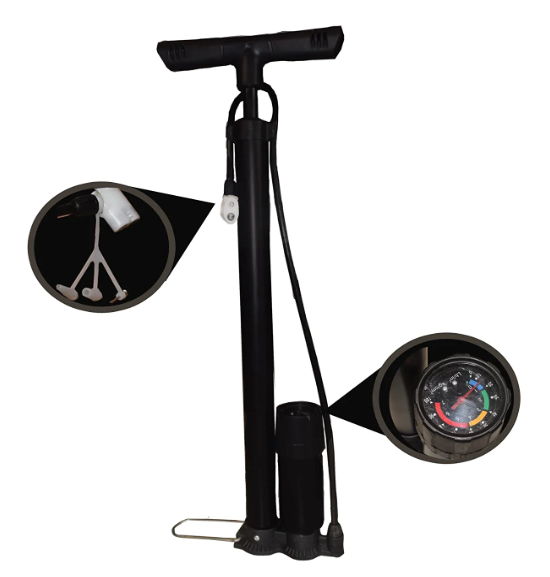 Bicycle Floor Pump with Meter