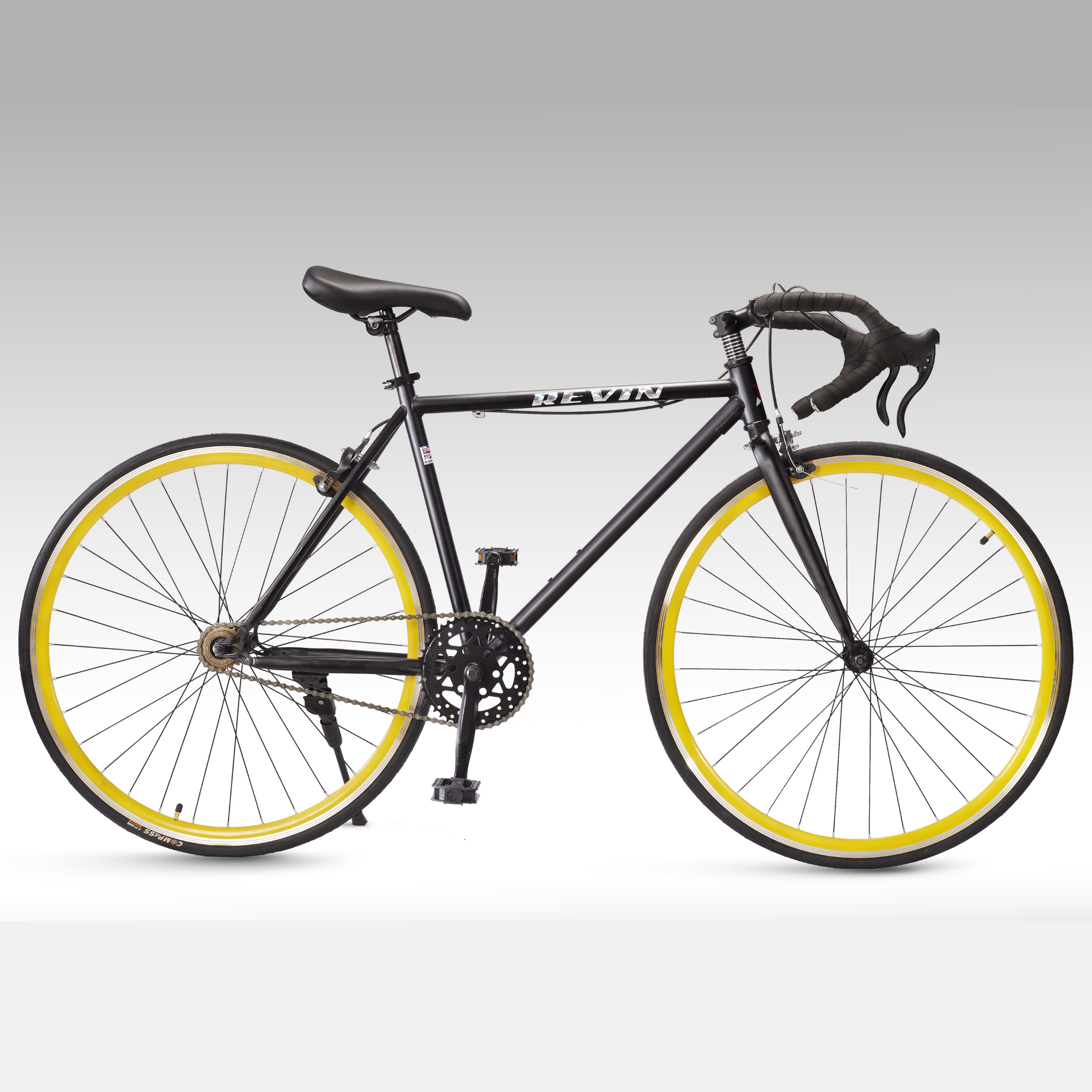 Black and sale yellow fixie